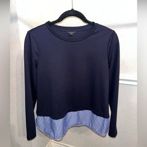 Navy Ann Taylor blouse